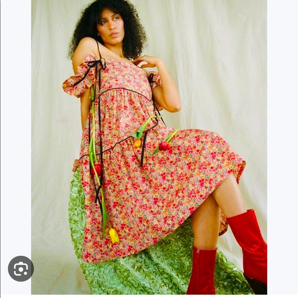 NWOT Small Eliza Faulkner Flora Dress - Picture 1 of 8